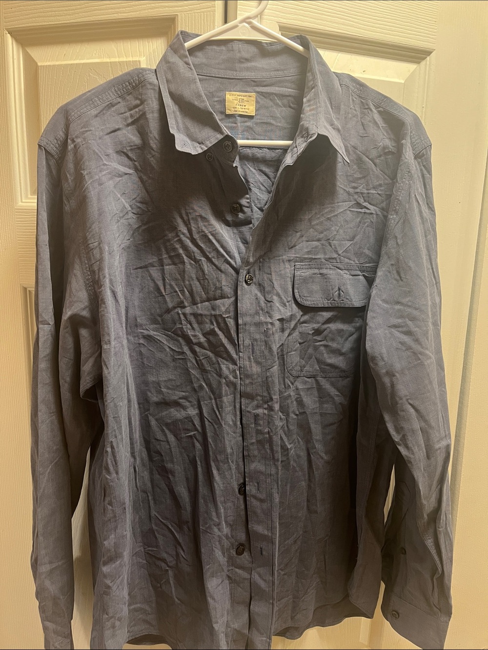 J. Crew Lightweight Long-Sleeve Shirt Jacket - Slate Gray